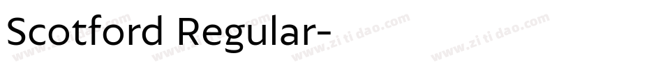 Scotford Regular字体转换